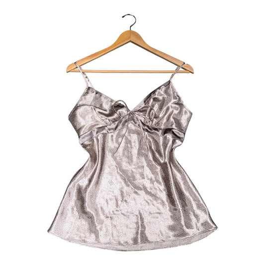 Silk Animal Print Cami Top