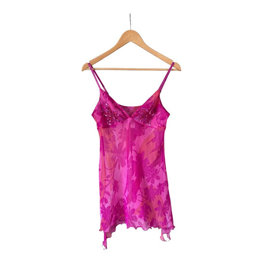 Vintage Pink Floral Mermaid Cami Top