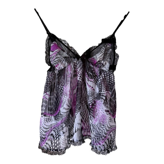 Vintage Sheer Black BabyDoll Top